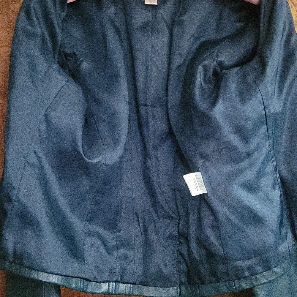 Teal Buttery Soft Leather Jacket Small - Picture 6 of 7